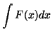 $ \displaystyle \int F(x)dx$