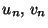 $ u_n,\ v_n$